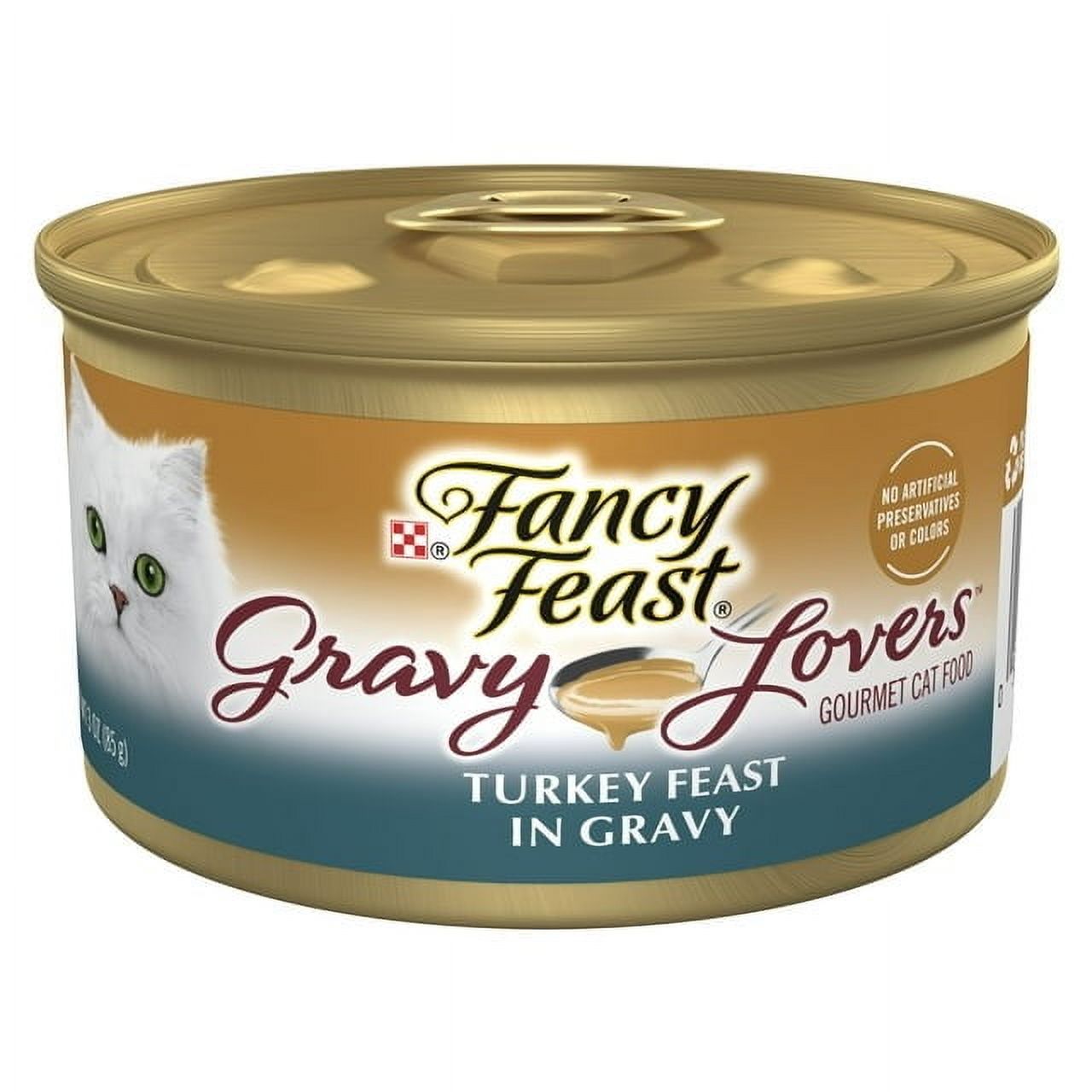 Purina Fancy Feast Gravy Lovers Turkey Feast Gourmet Cat Food in Wet Cat Food Gravy (Pack of 10)